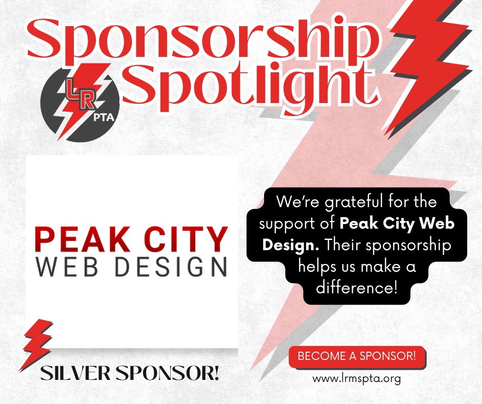 Peak City Web Design featured as a Silver Sponsor on the Lufkin Road Middle School PTA sponsorship spotlight
