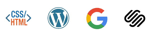 Website design platform logos