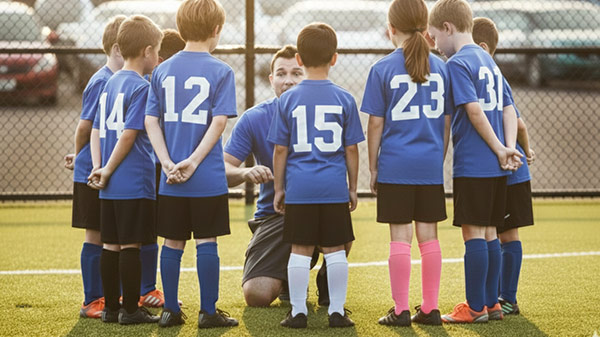 Local youth soccer team supported by community sponsors