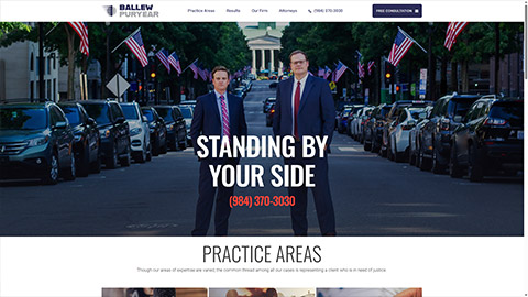 Raleigh Law Firm website