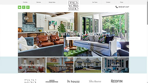 Cary Interior Design website